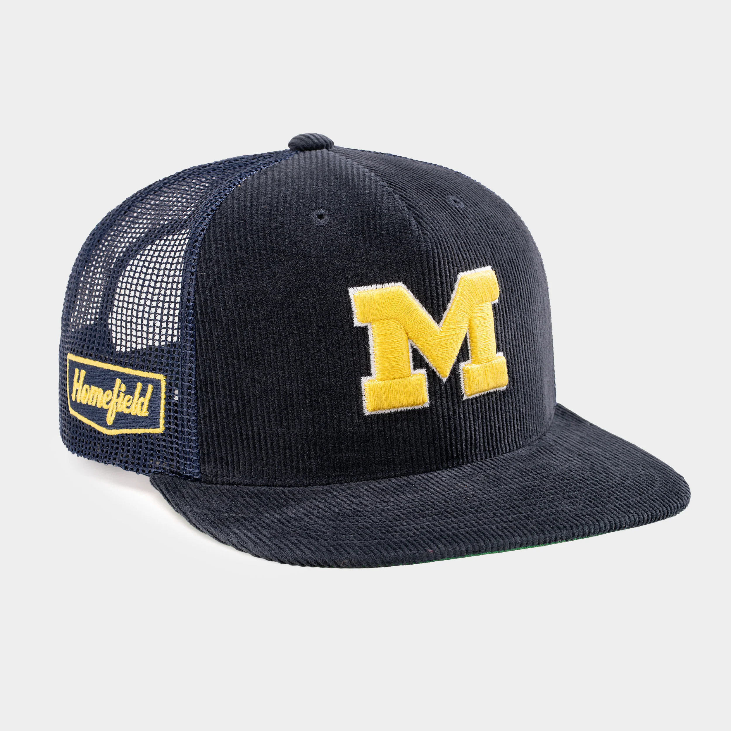 Michigan Wolverines Corduroy Trucker Hat - Image 2