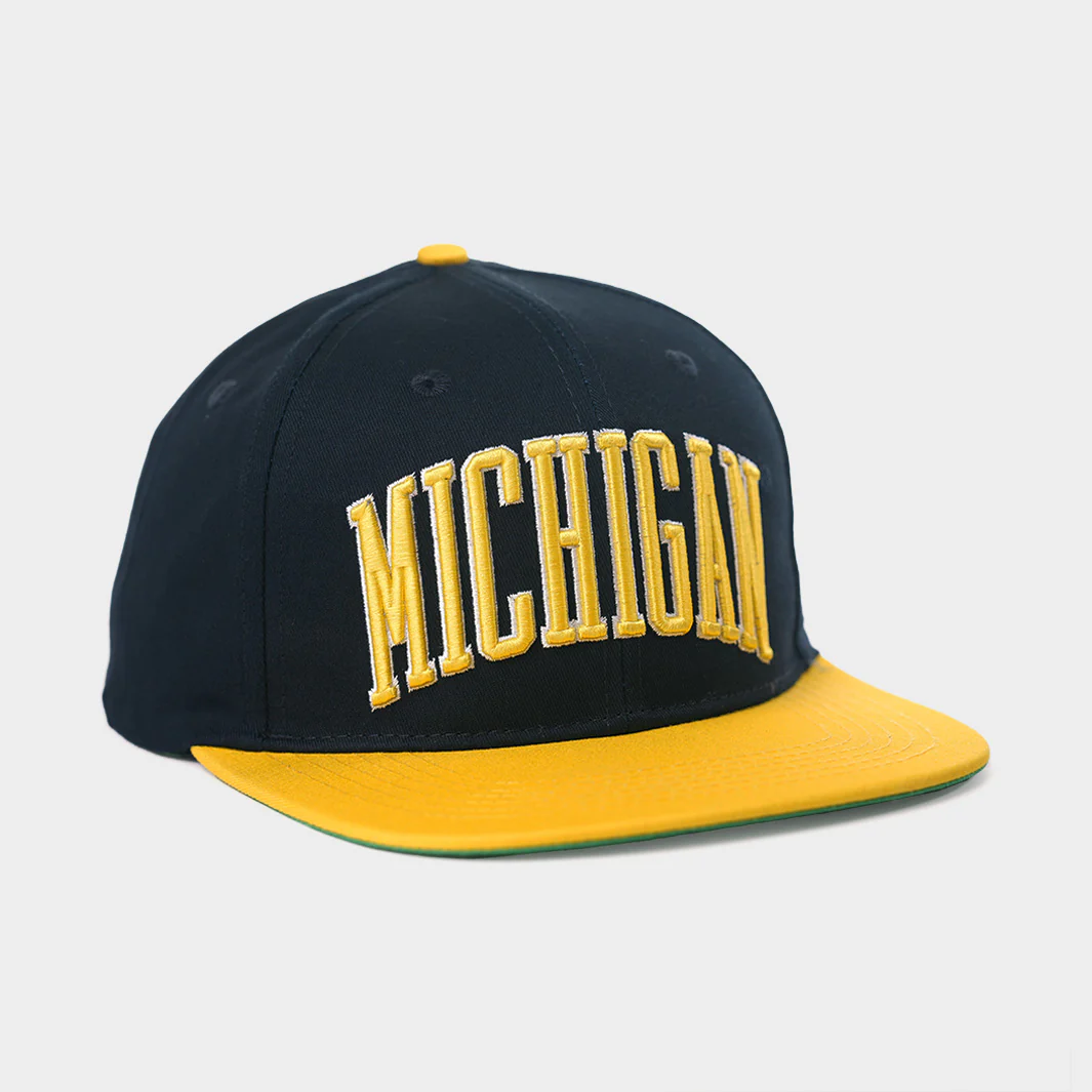 Michigan Wolverines Vintage-Inspired Snapback Hat - Image 2