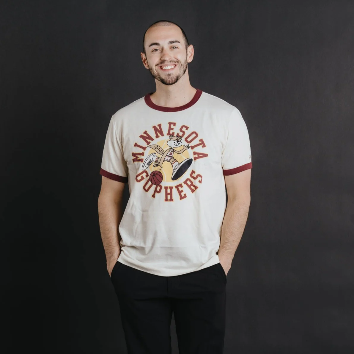 Minnesota Basketball Retro Ringer Tee - Image 2