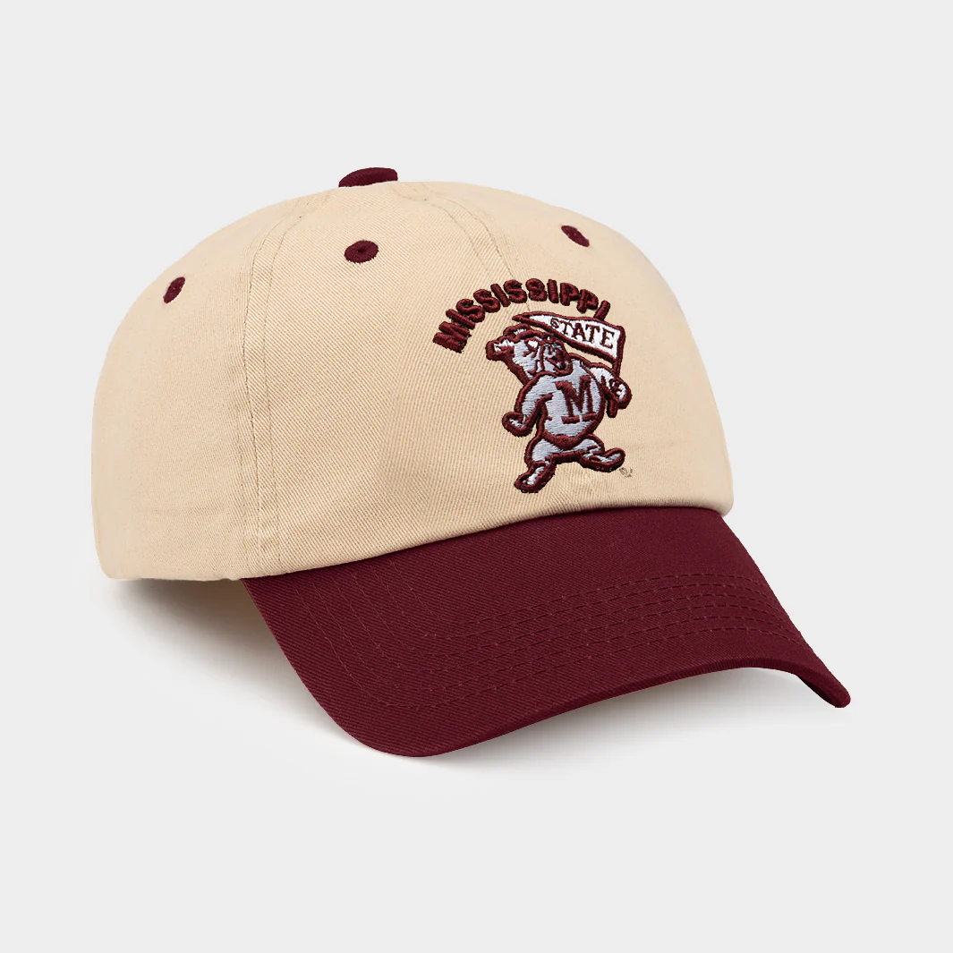Mississippi State Bulldogs Vintage Two-Tone Dad Hat - Image 2