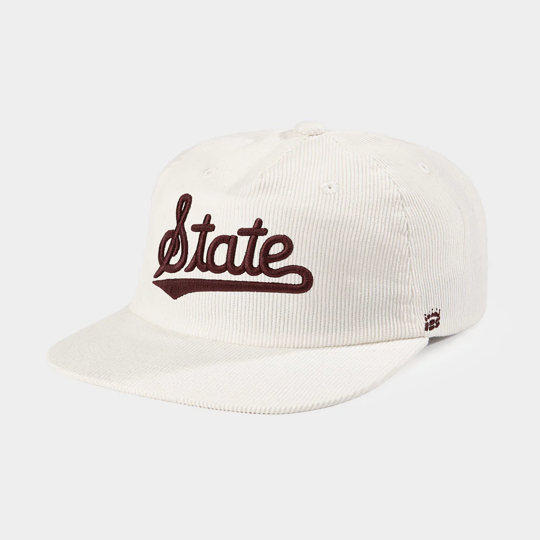 Mississippi State Classic Script Corduroy Hat