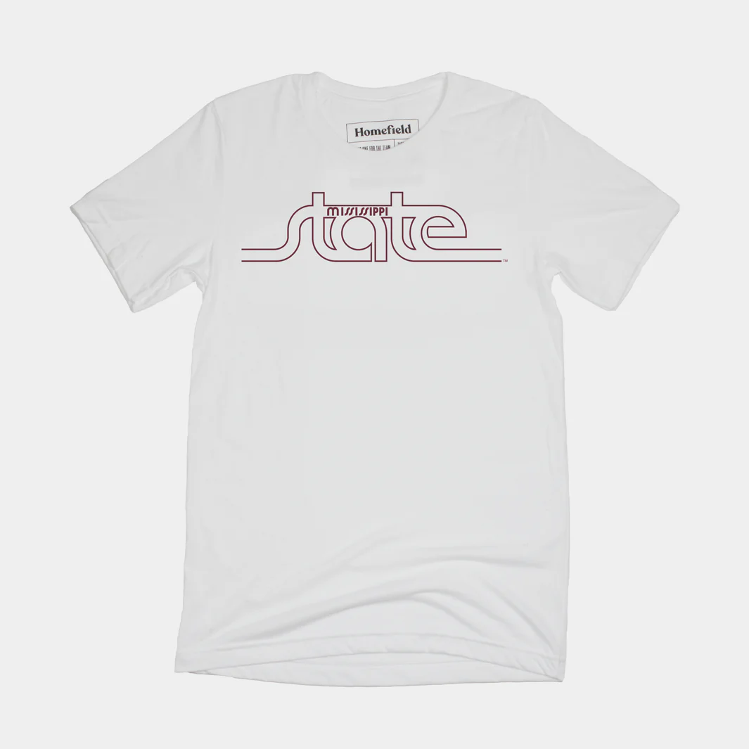 Vintage Mississippi State Logo Tee