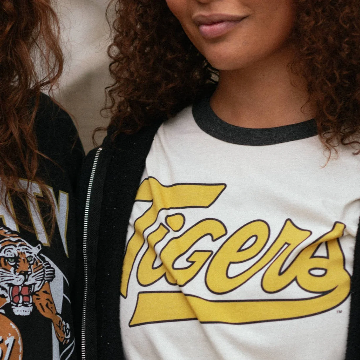 Mizzou Tigers Vintage Script Ringer Tee - Image 2