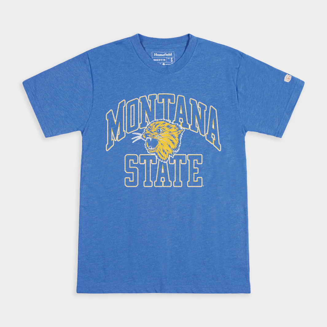 Montana State Retro Bobcats Logo Tee