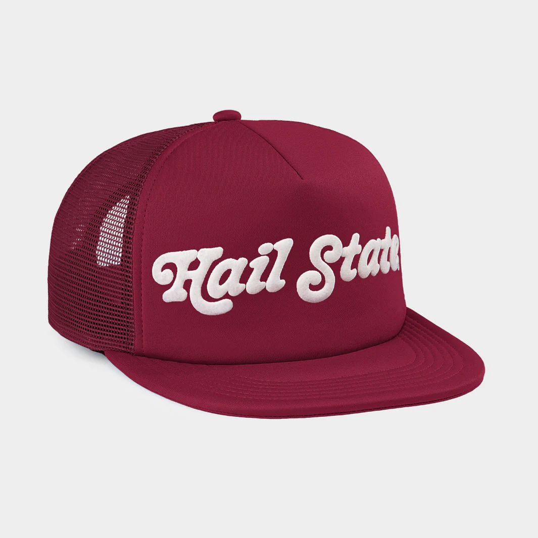 MSU Bulldogs "Hail State" Puff Ink Trucker Hat - Image 2