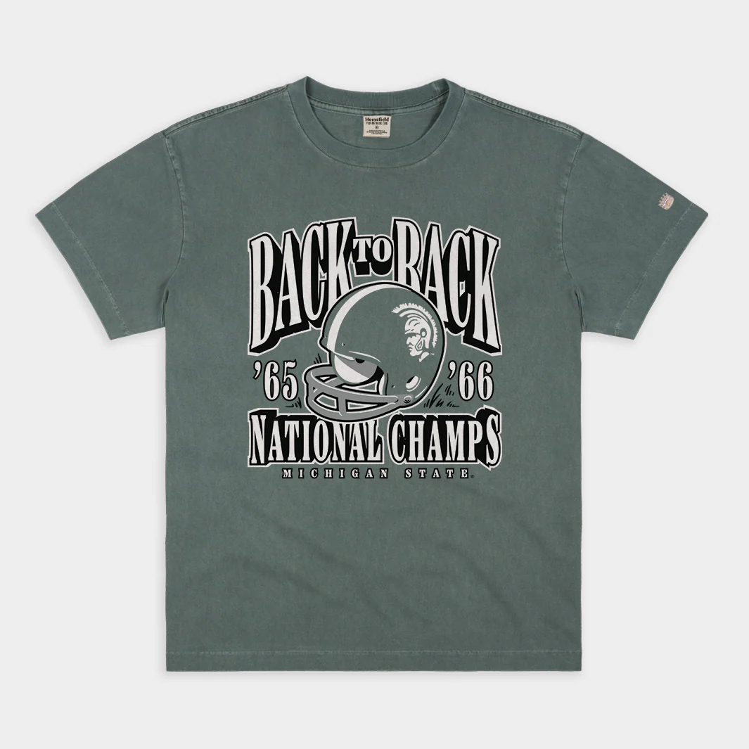 MSU Football 1965-66 Champs Vintage Heavyweight Tee