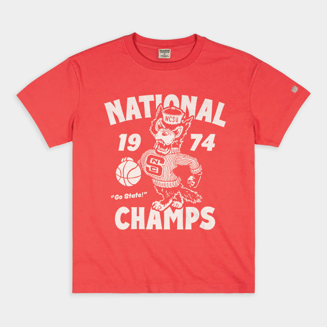 NC State 1974 National Champs Vintage Heavyweight Tee
