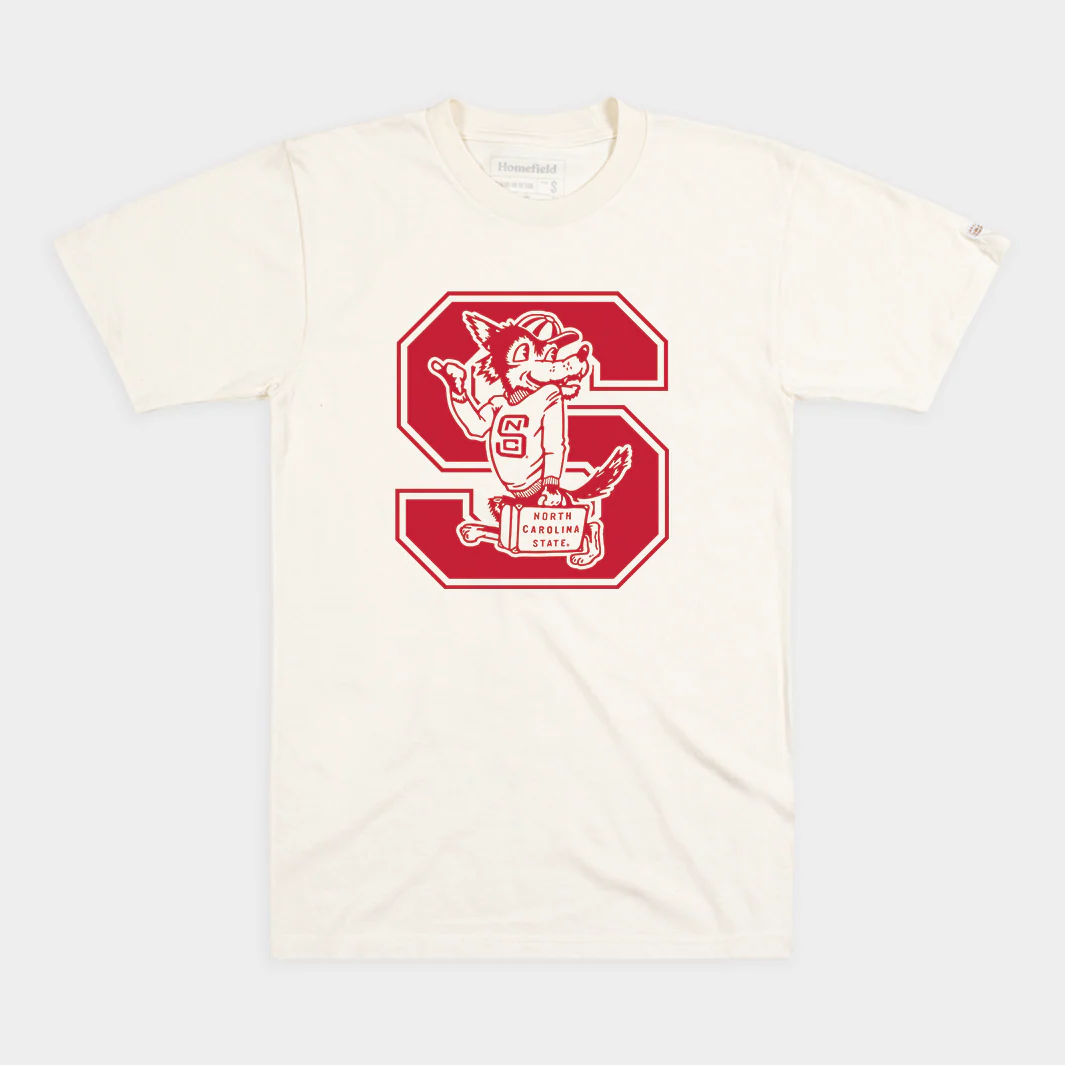 NC State Wolfpack Vintage Wolf Logo Tee