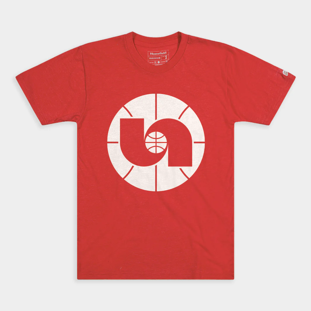 Nebraska Basketball 1980s Logo Tee