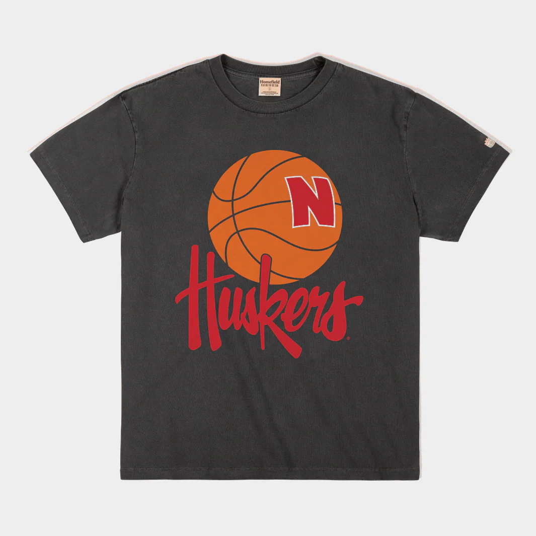Nebraska Cornhuskers 1990s Basketball Heavyweight Tee