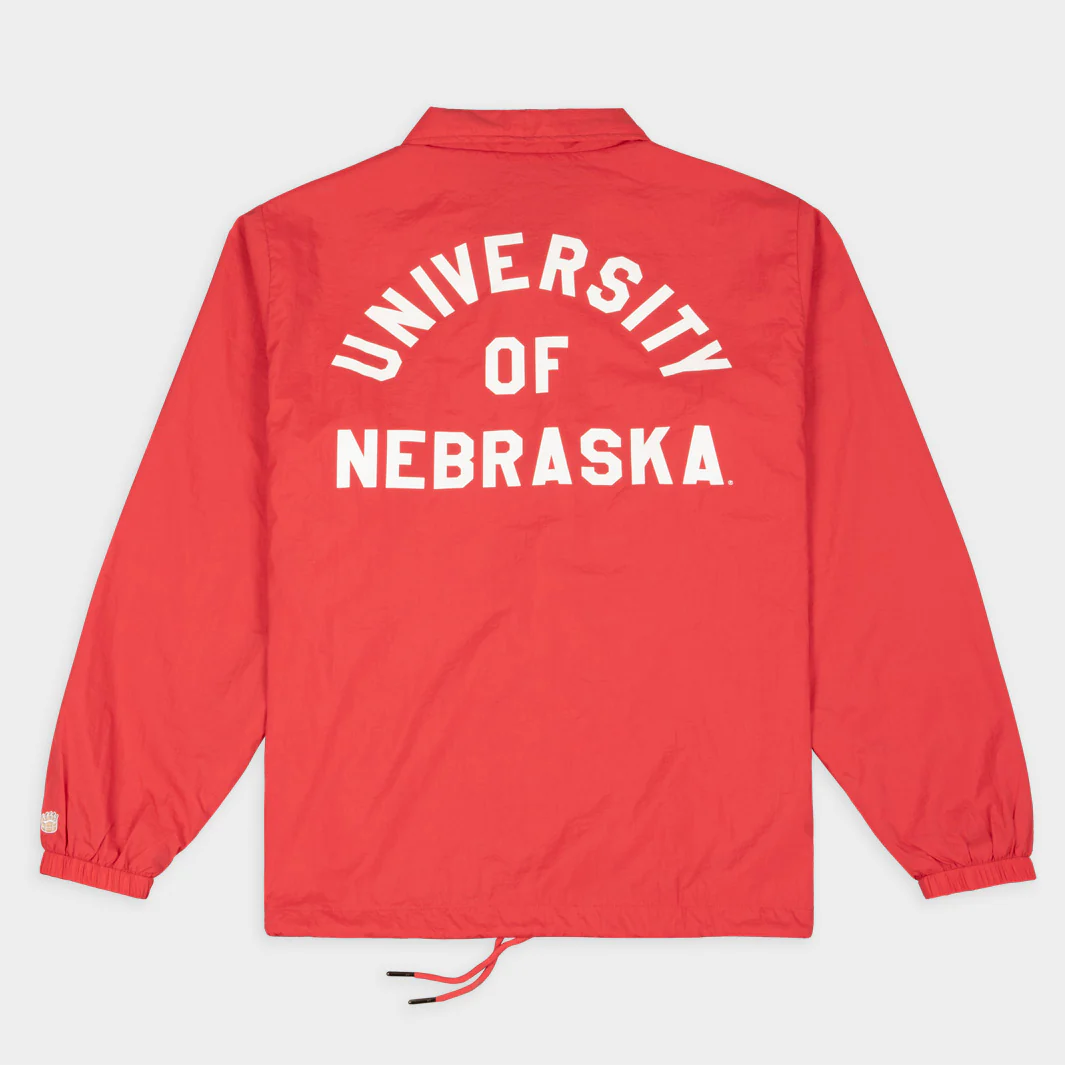 Nebraska Cornhuskers Football Helmet Coaches Jacket - Image 2