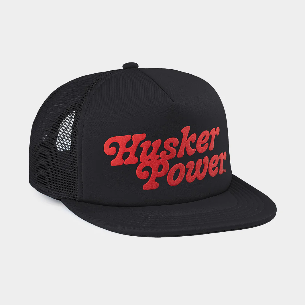Nebraska "Husker Power" Puff Ink Trucker Hat - Image 2