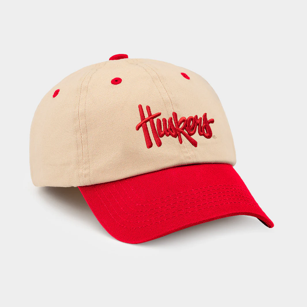Nebraska Vintage "Huskers" Logo Two-Tone Dad Hat - Image 2