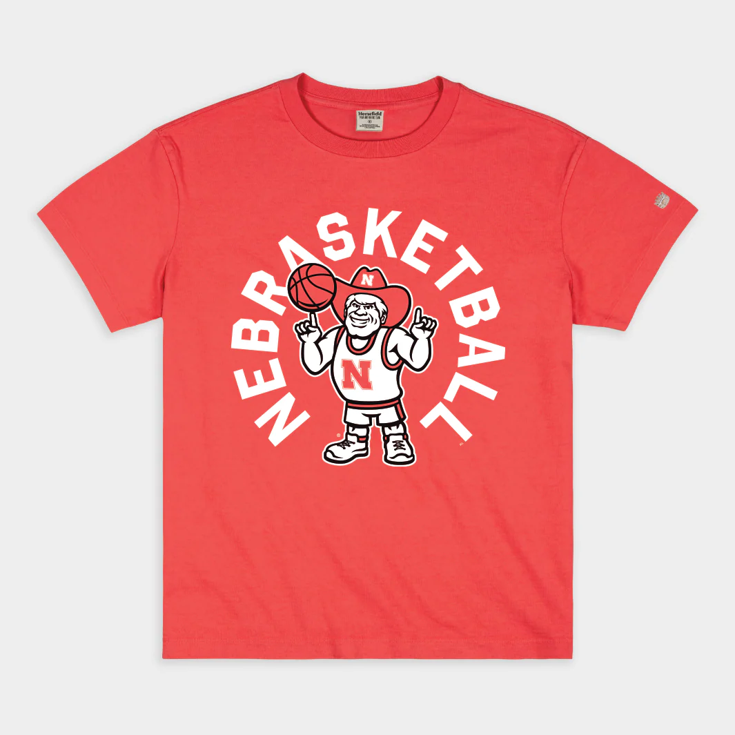Nebrasketball Herbie Husker Heavyweight Tee