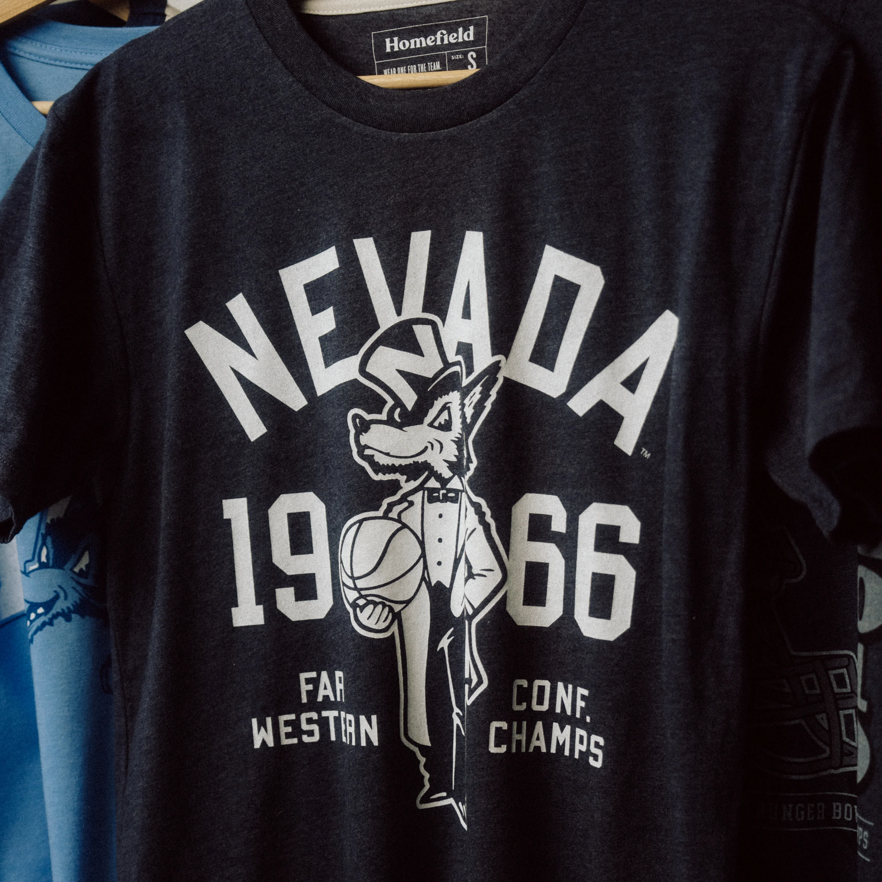 Nevada Wolf Pack 1966 Basketball Conference Champs Tee - Image 2