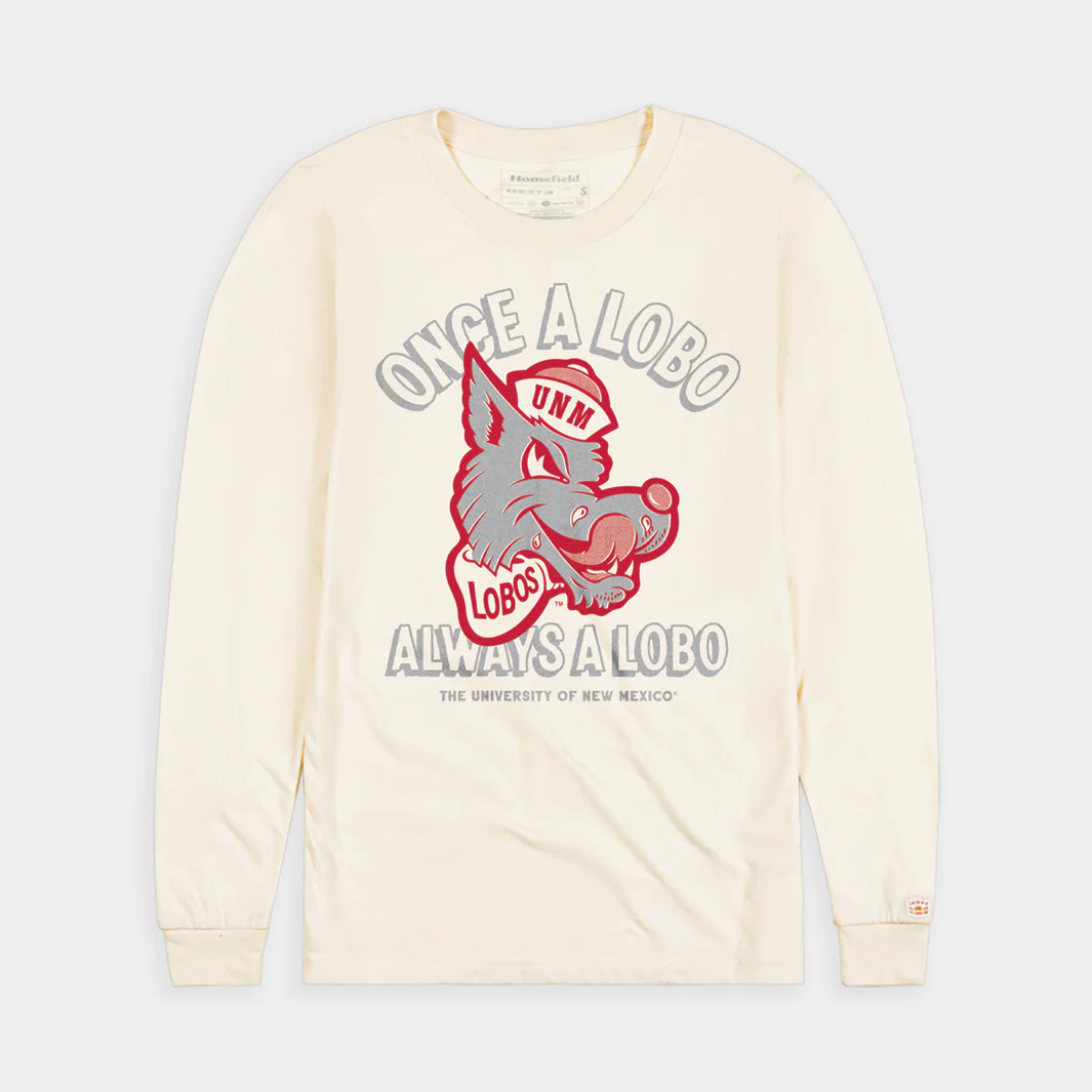 New Mexico "Always a Lobo" Retro Long Sleeve