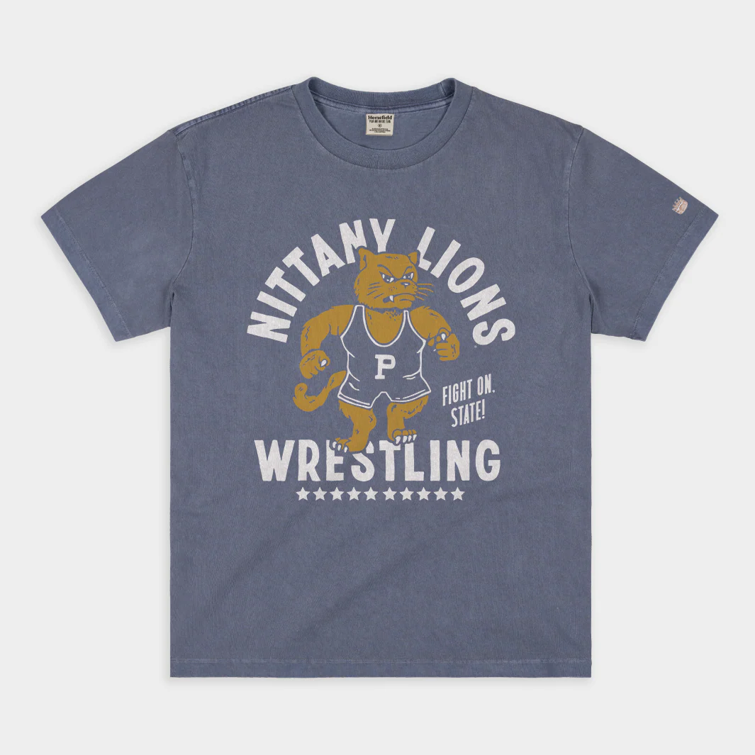 Nittany Lions Wrestling Vintage Heavyweight Tee