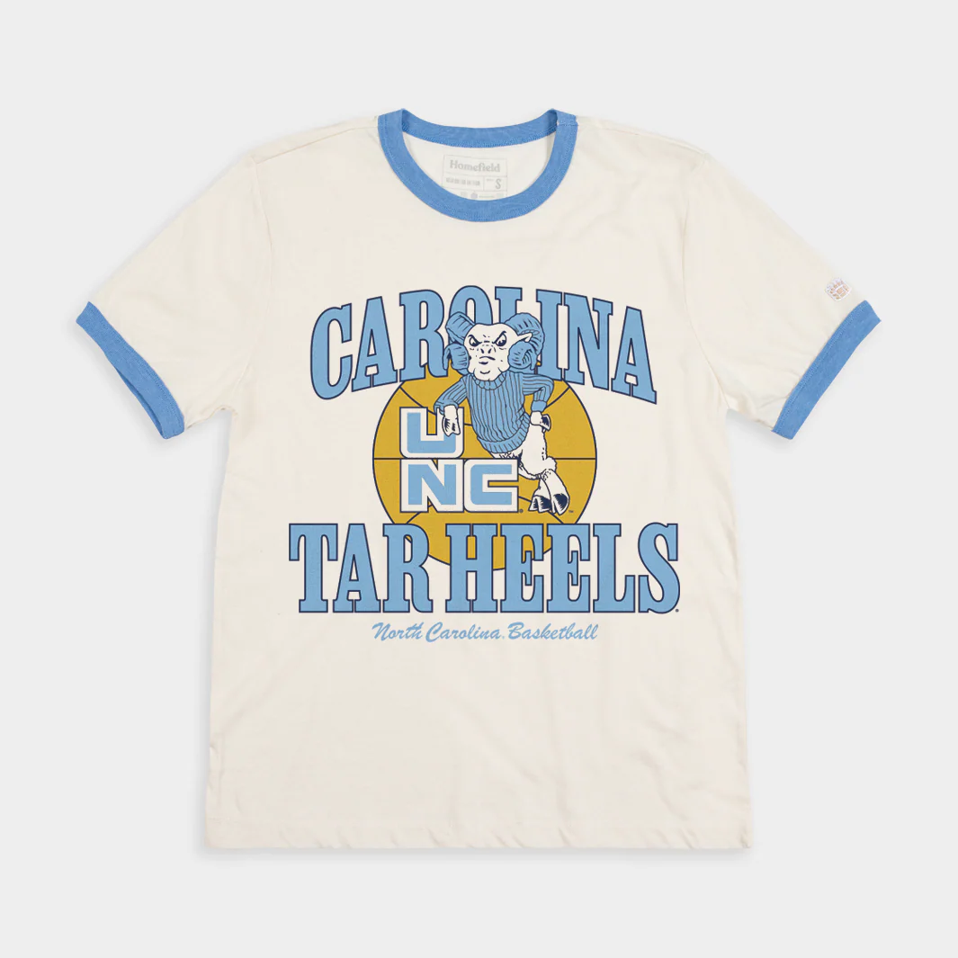 North Carolina Tar Heels Basketball Ringer Tee