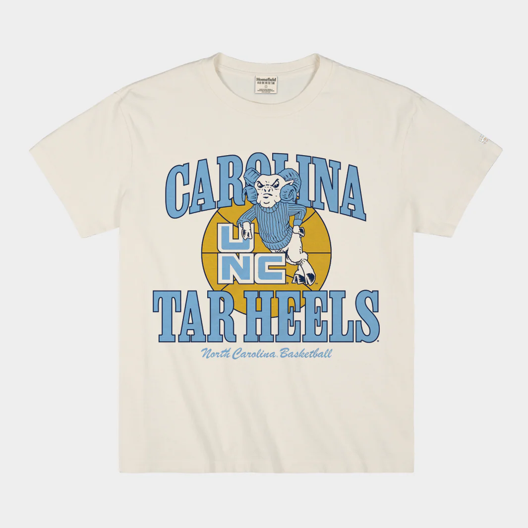 North Carolina Tar Heels Basketball Vintage Heavyweight Tee