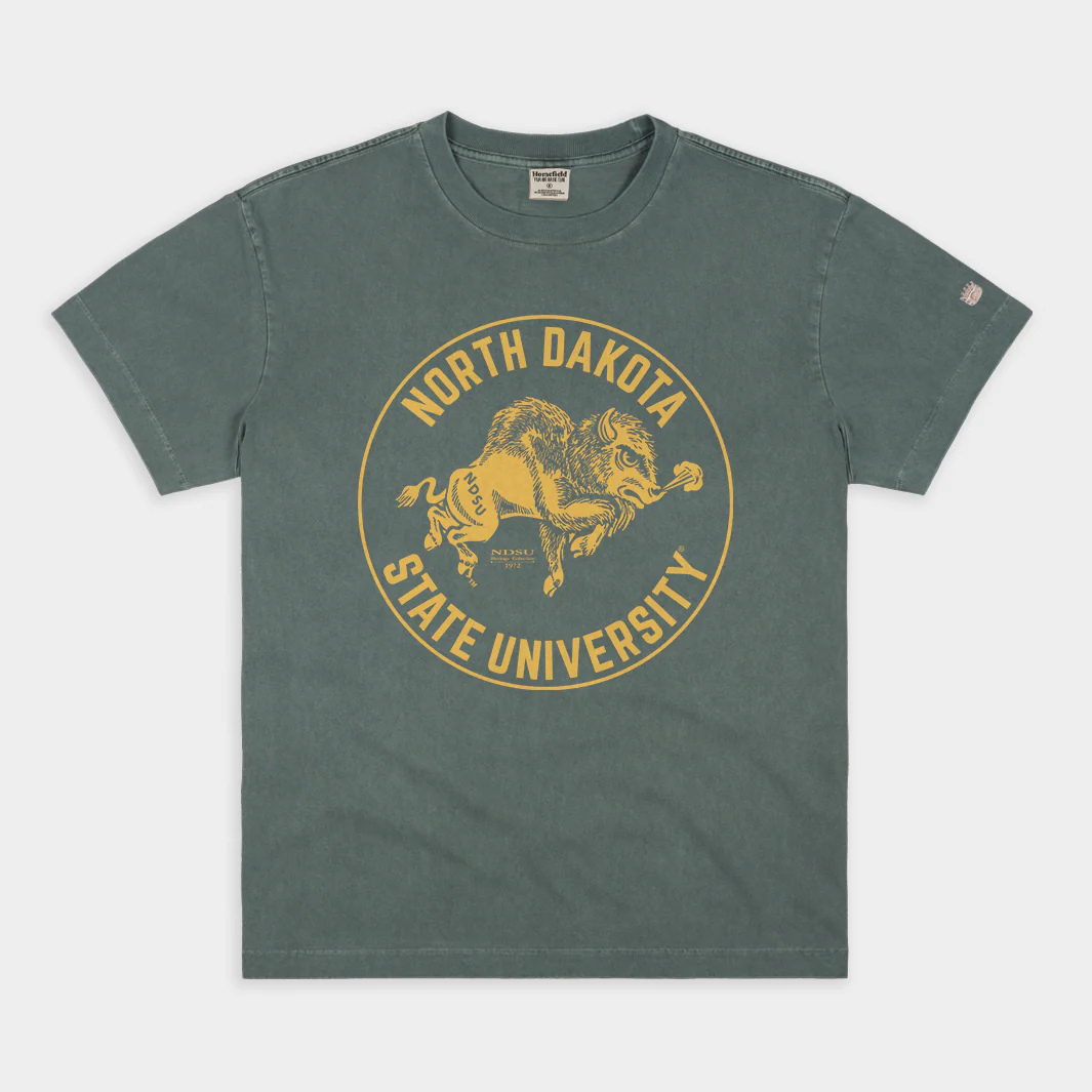North Dakota State Bison Logo Vintage Heavyweight Tee