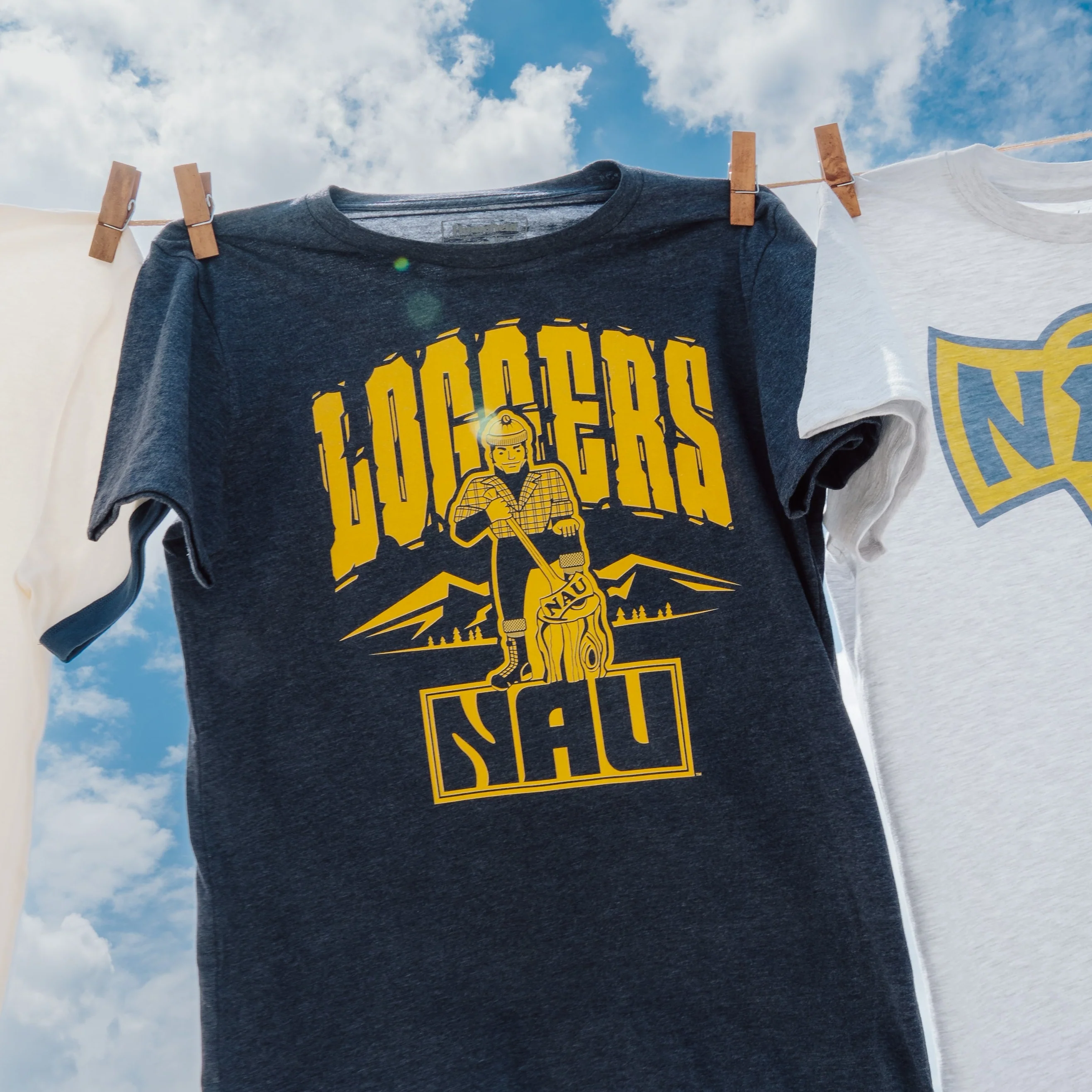 Northern Arizona Lumberjacks Retro Logo Loggers Tee - Image 2