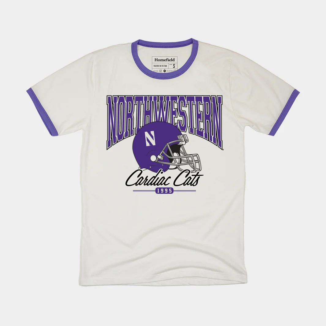 Northwestern 1995 "Cardiac Cats" Ringer Tee