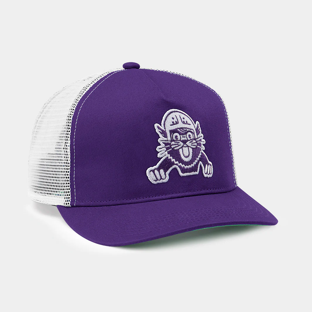 Northwestern Wildcats Retro Logo Trucker Hat - Image 2