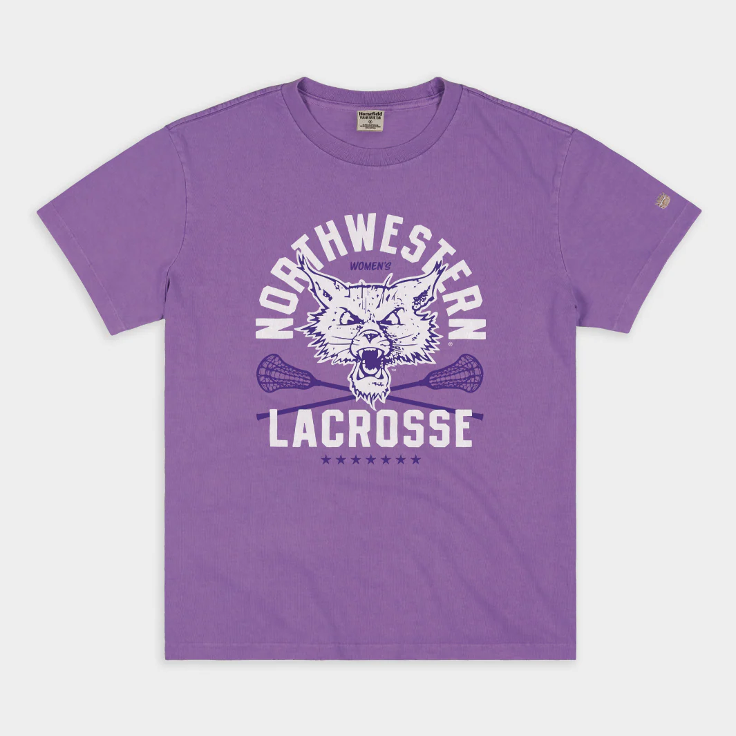 Northwestern Women's Lacrosse Vintage Heavyweight Tee