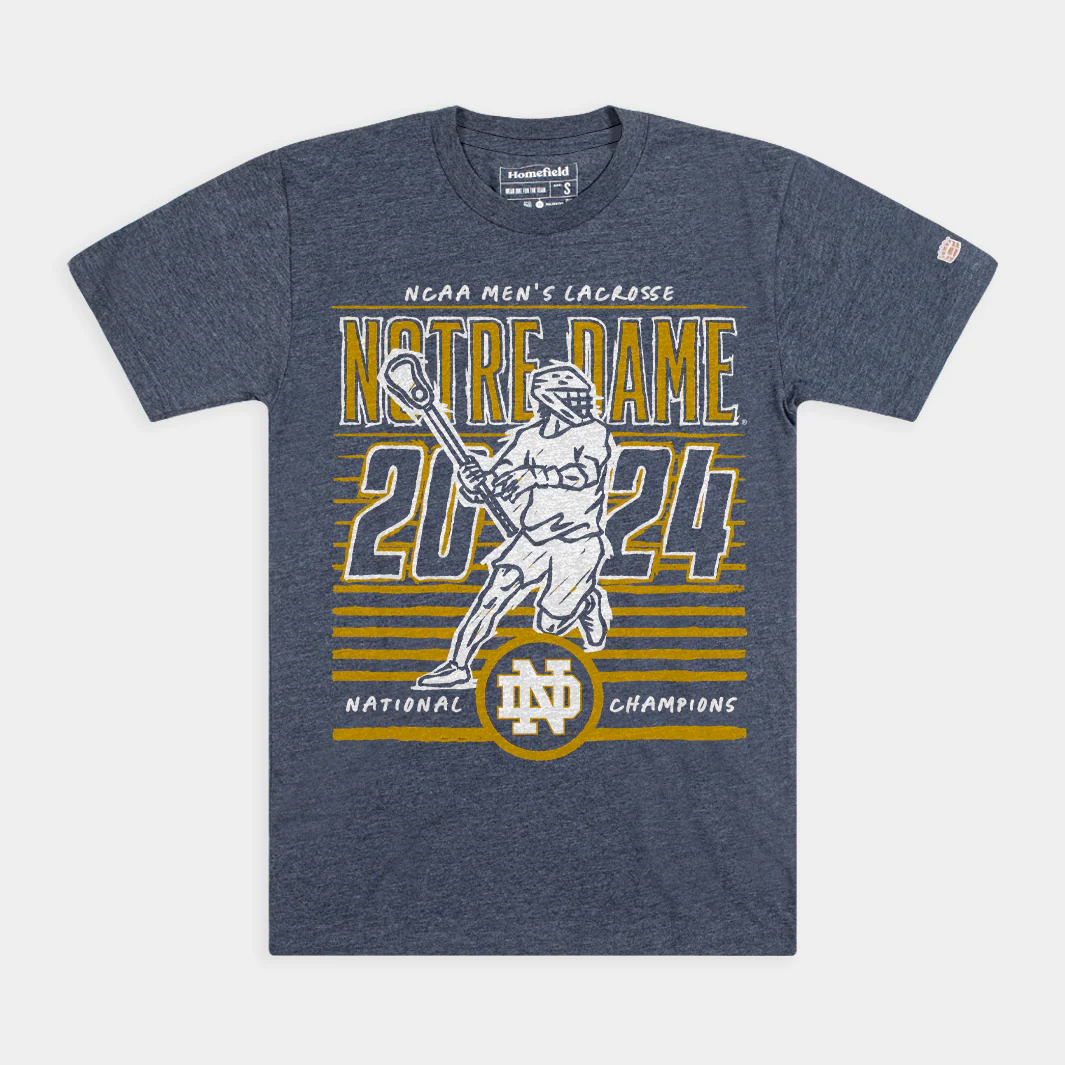Notre Dame Men's Lacrosse 2024 Champions Tee