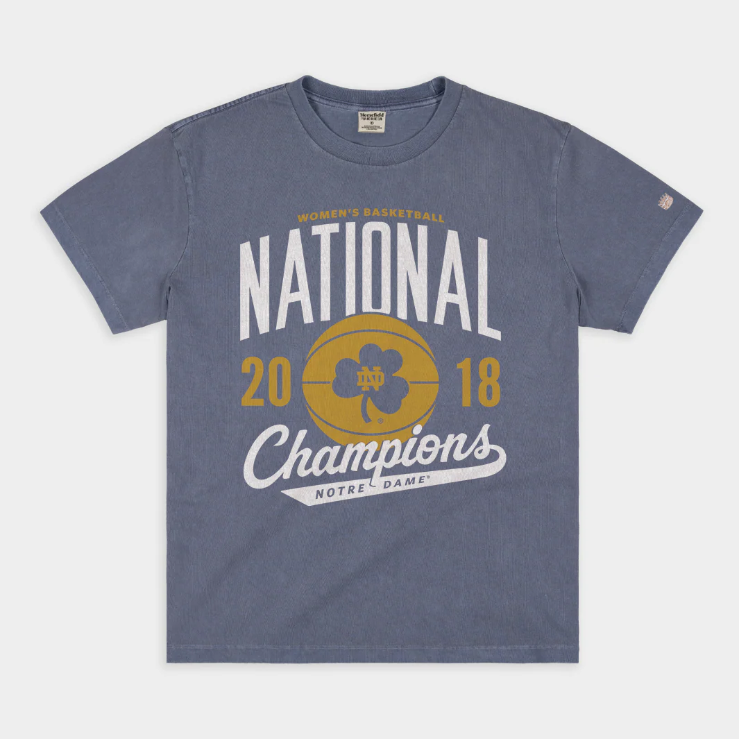 Notre Dame Women's Basketball 2018 Vintage Heavyweight Tee