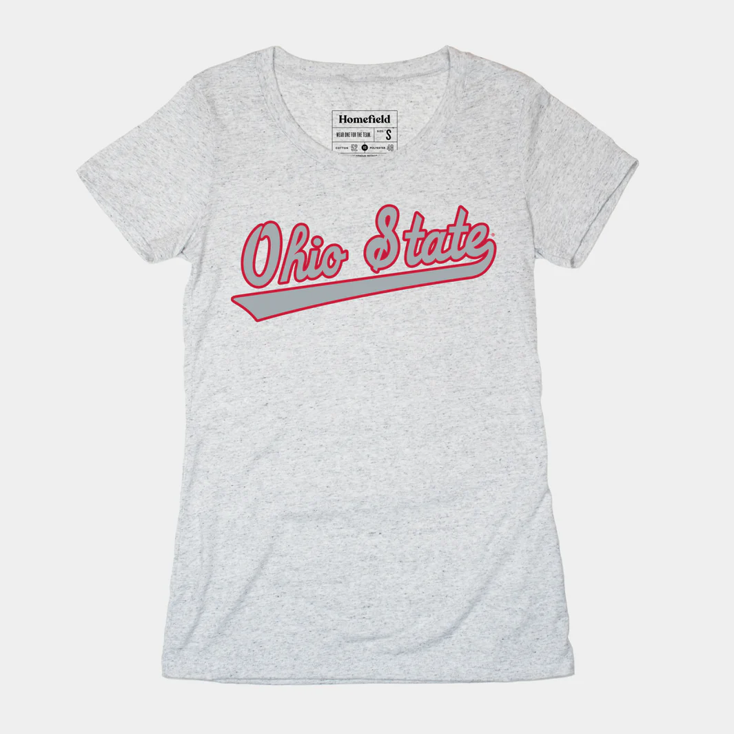 Ohio State Baseball Script Women's Tee
