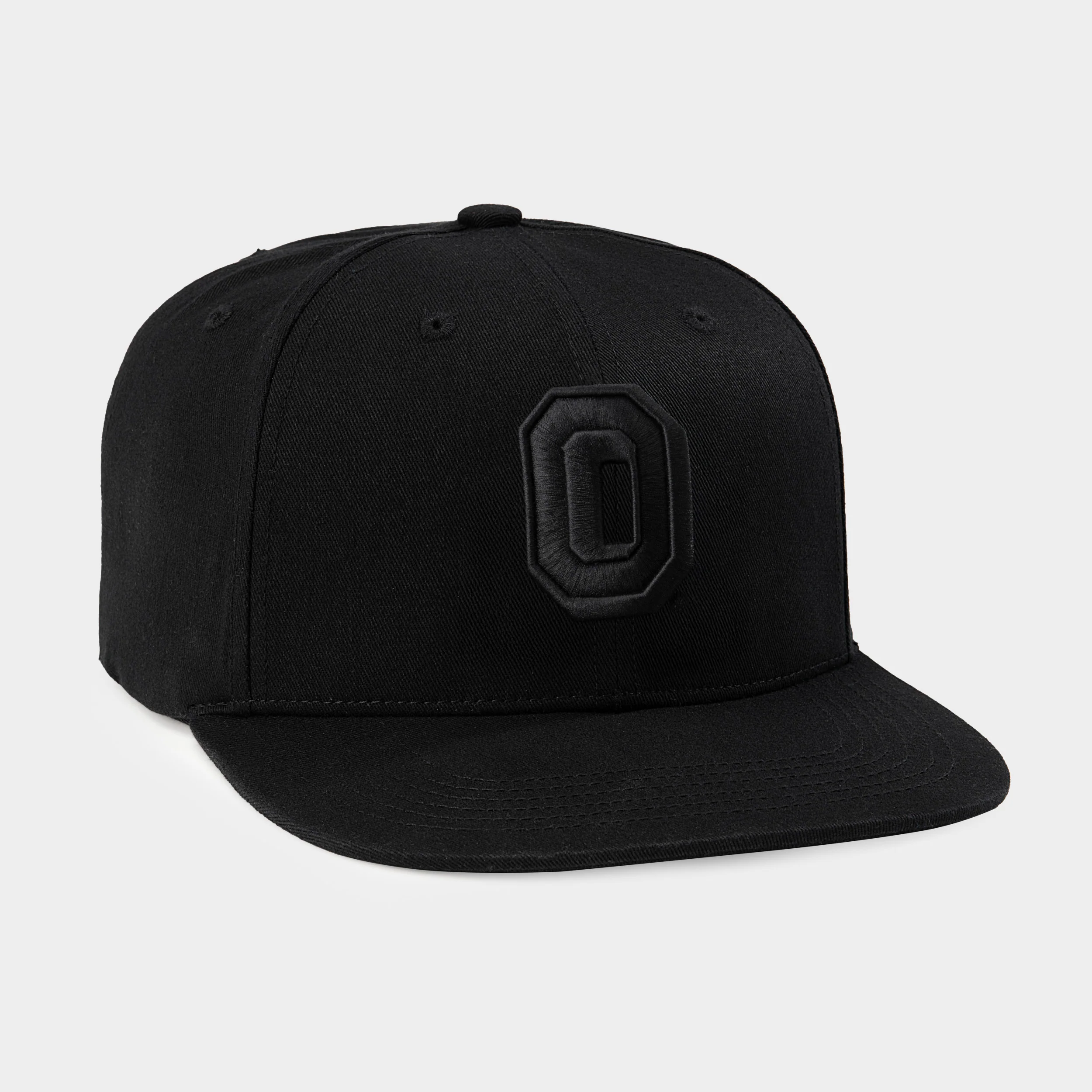 Ohio State Buckeyes Logo Blackout Snapback Hat - Image 2
