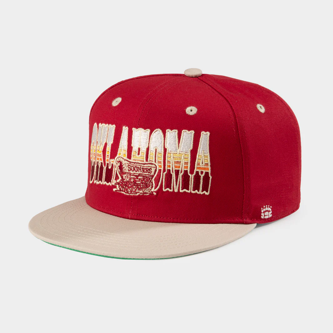 Oklahoma Retro Sooner Schooner 1980s Snapback Hat