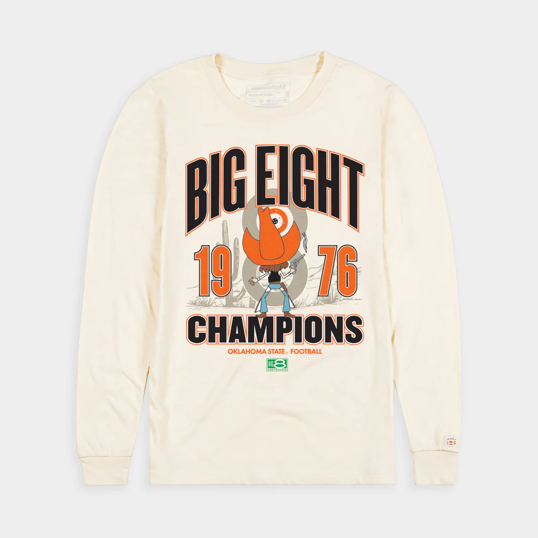 Oklahoma State Football 1976 Big 8 Champs Long Sleeve