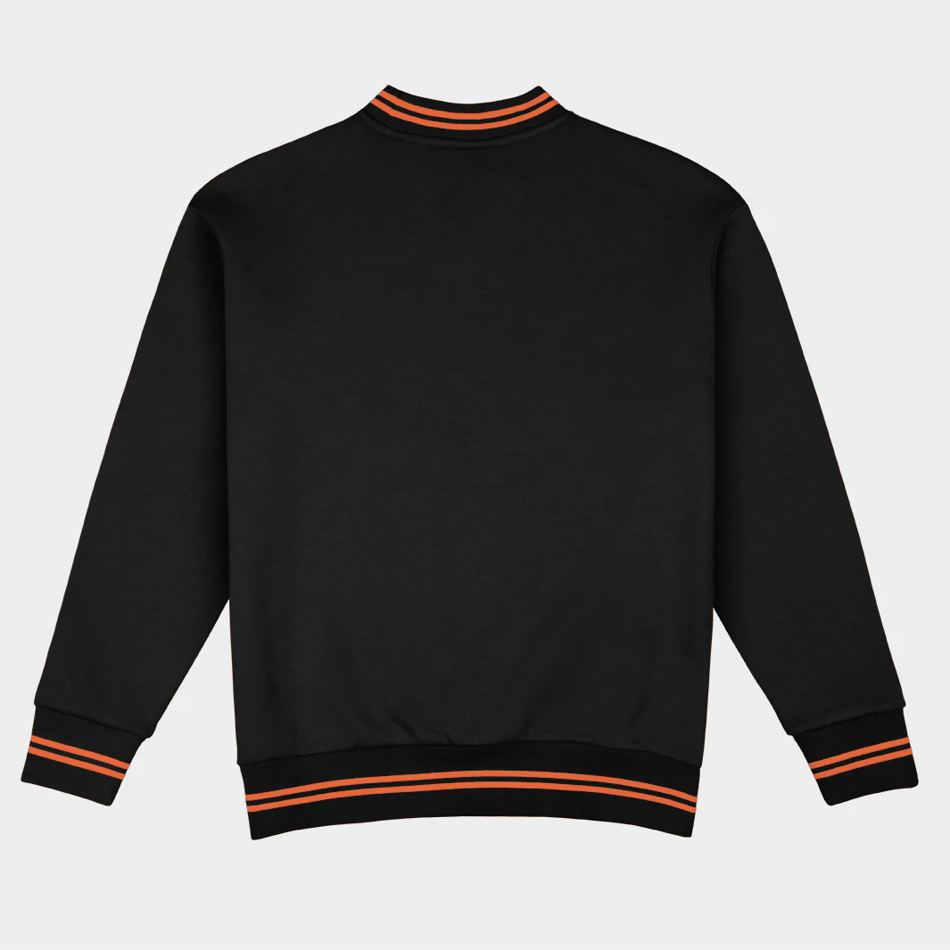 Oklahoma State Football Embroidered Tri-Stripe Crewneck - Image 2
