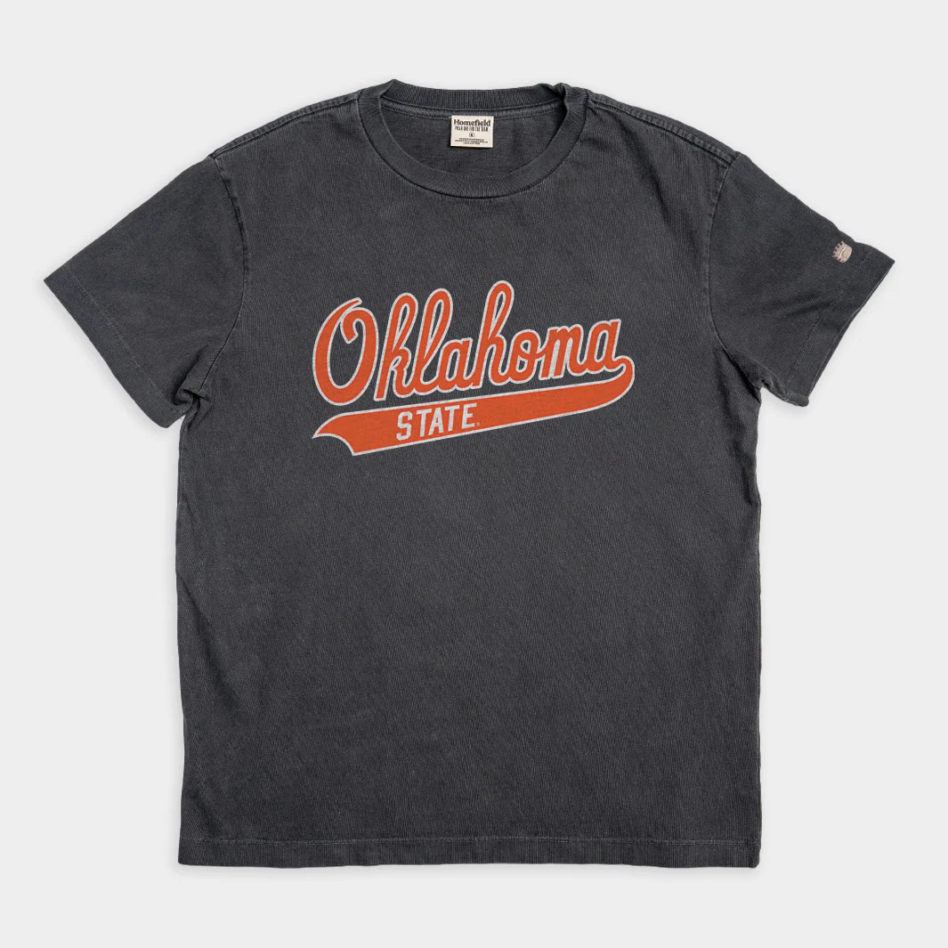 Oklahoma State Script Heavyweight Tee