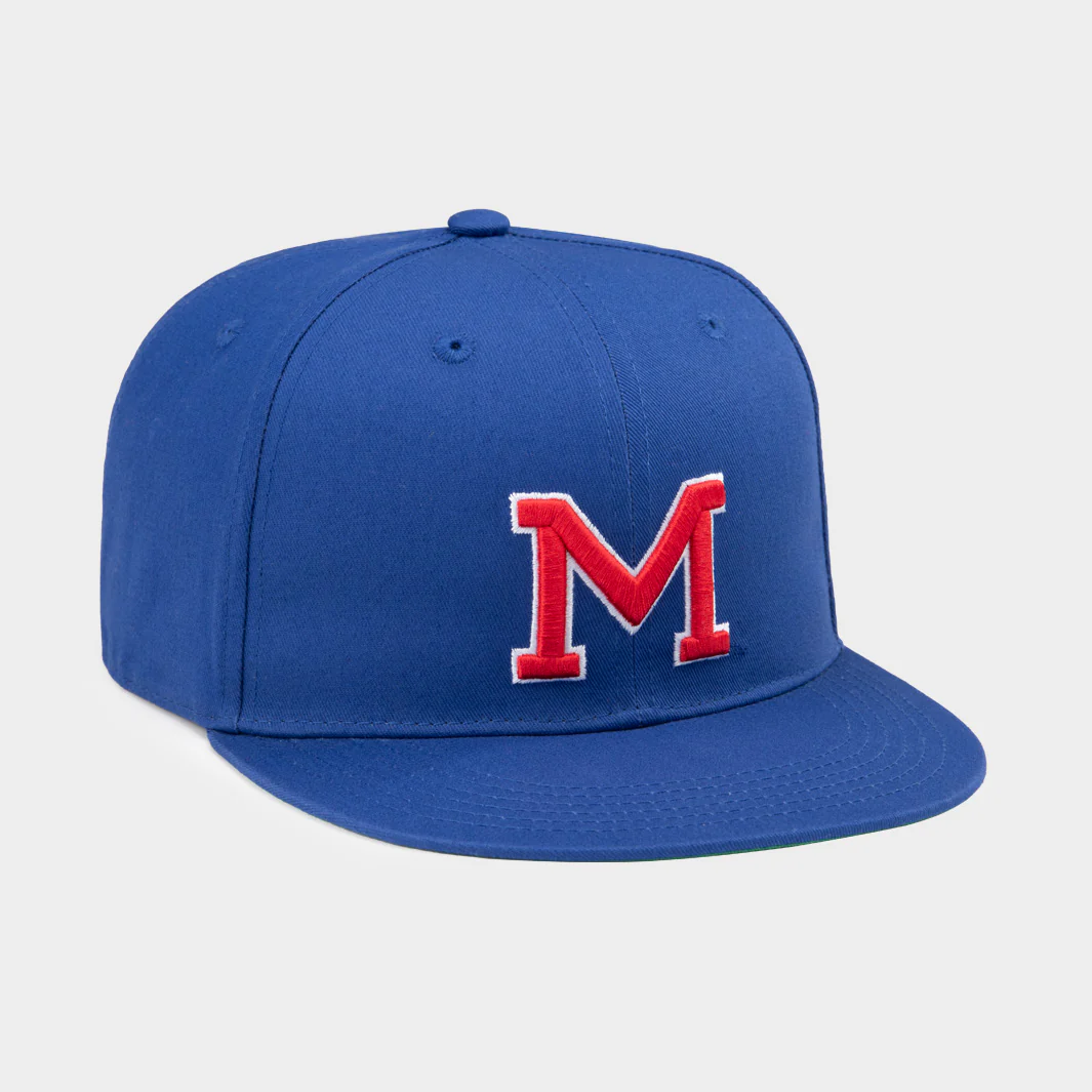 Ole Miss Block "M" Retro Baseball Snapback Hat - Image 2