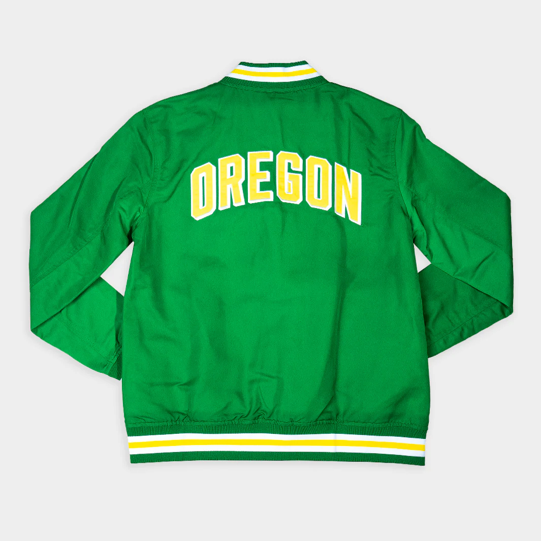 Oregon Ducks Retro Logo Bomber Jacket - Image 2