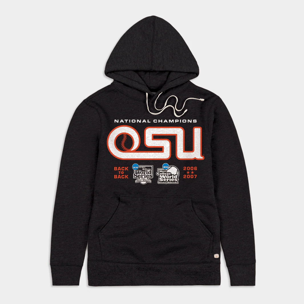 Oregon State Baseball 2006 and 2007 National Champs Hoodie