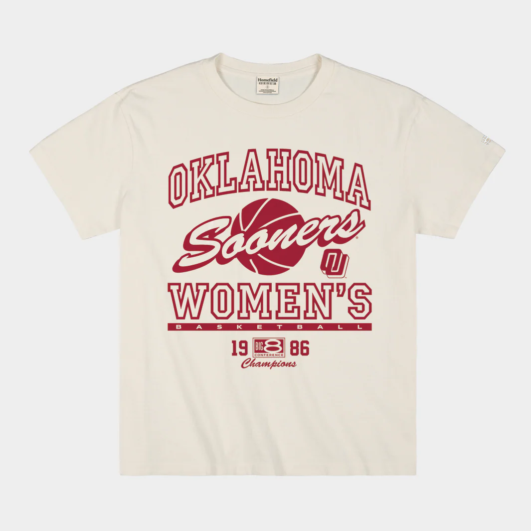 Oklahoma Women's Basketball 1986 Big 8 Champs Heavyweight Tee