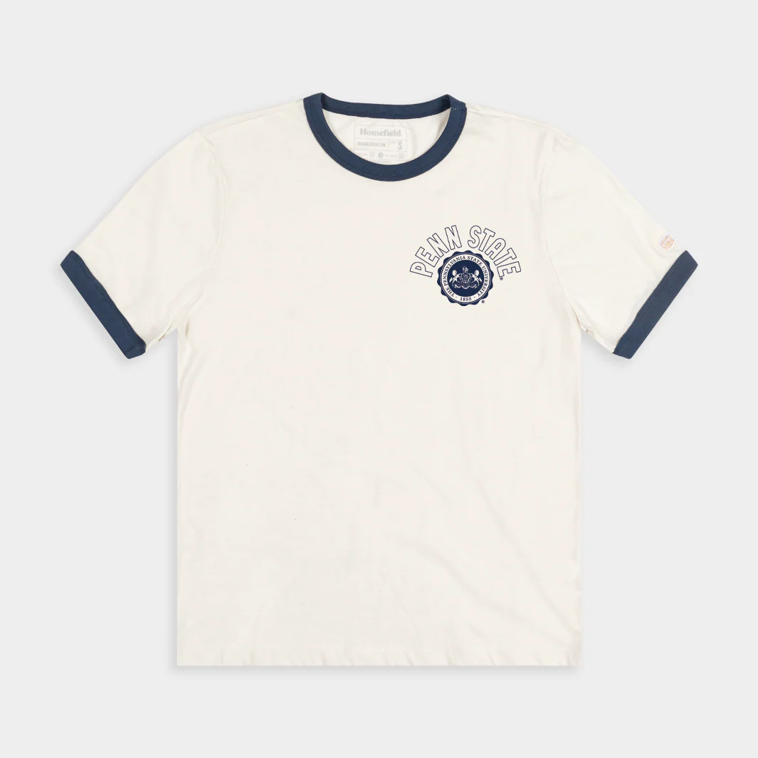 Penn State Collegiate Seal Retro Ringer Tee