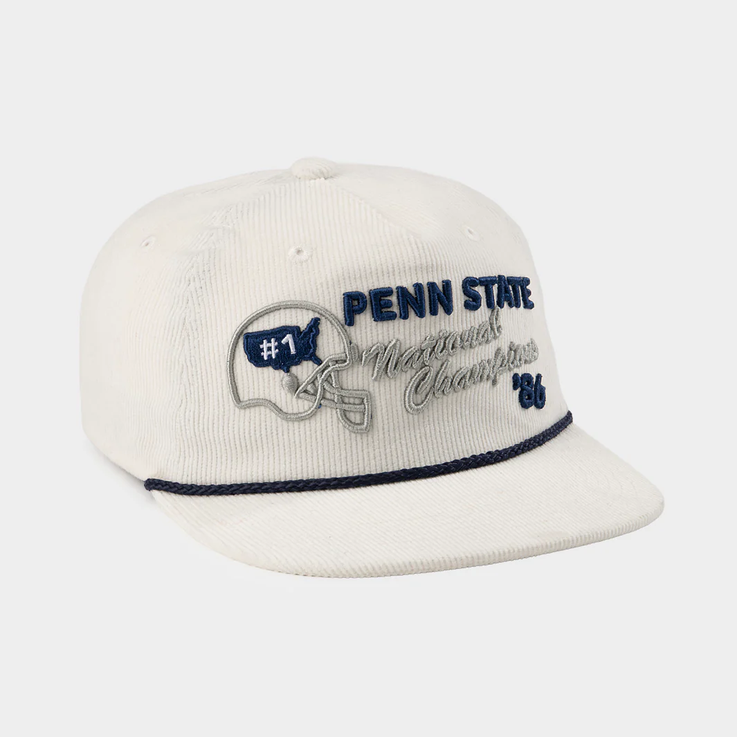 Penn State Football 1986 National Champs Corduroy Hat - Image 2
