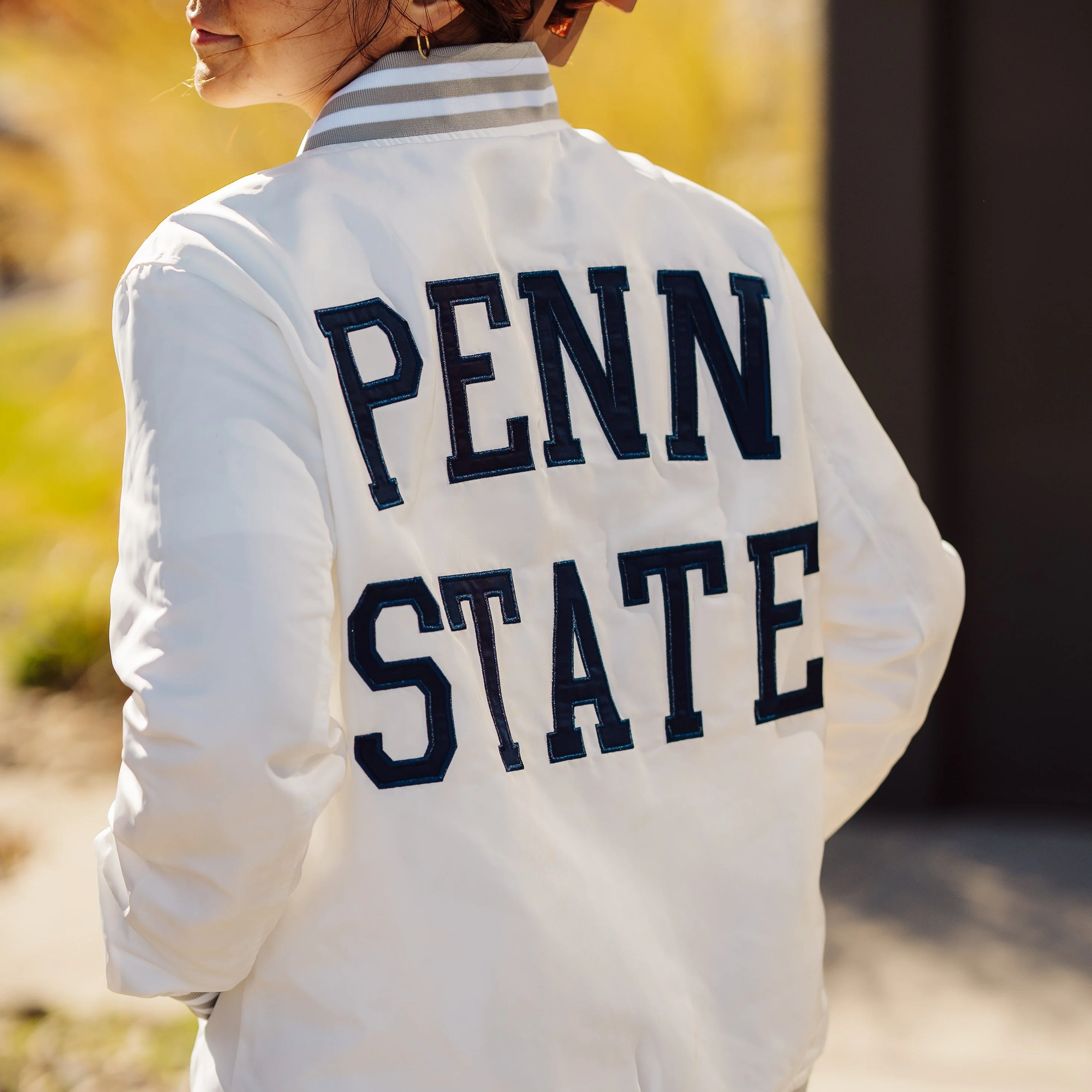 Penn State Nittany Lions White Out Bomber Jacket - Image 4