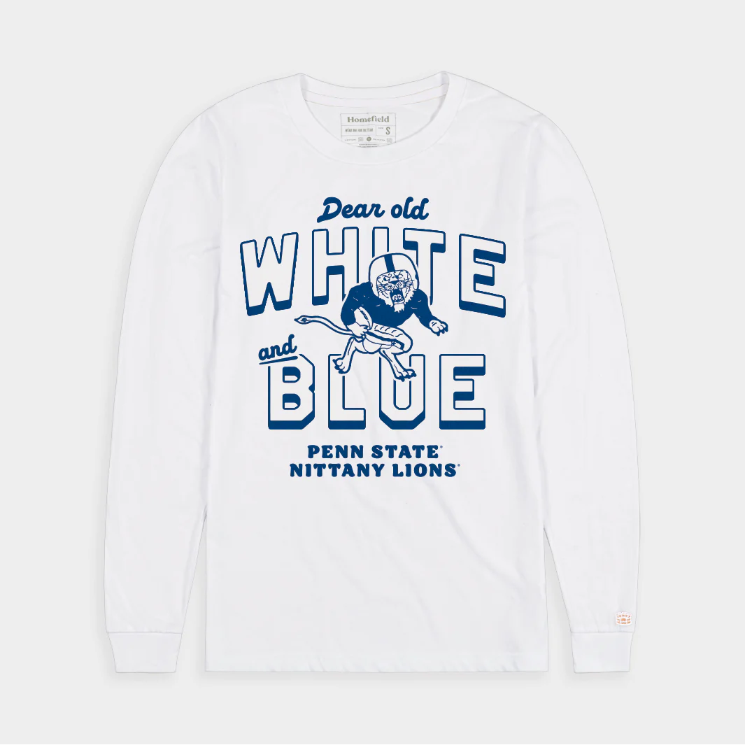 Penn State "White and Blue" White Out Long Sleeve