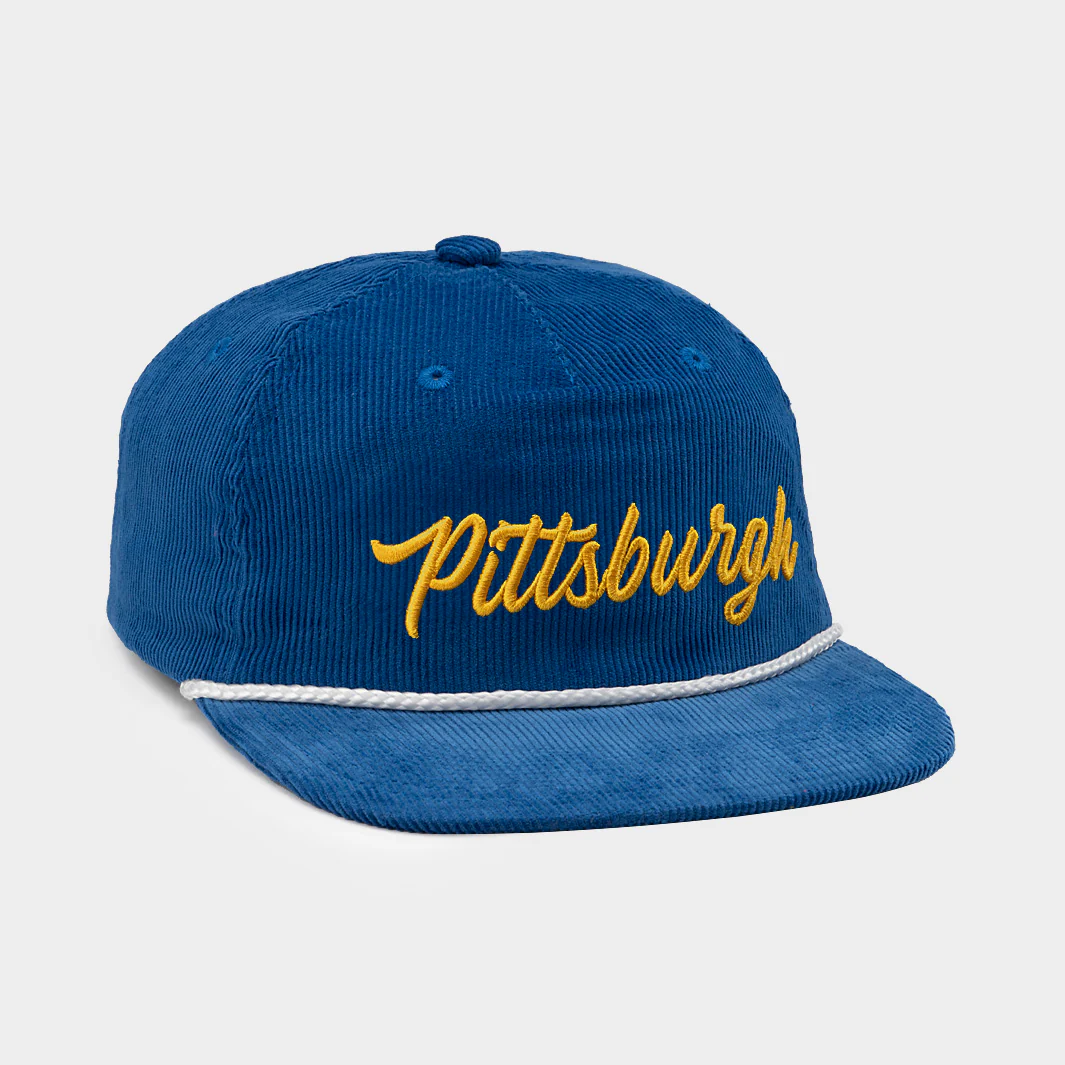 Pitt Panthers Retro-Inspired Script Corduroy Hat - Image 2