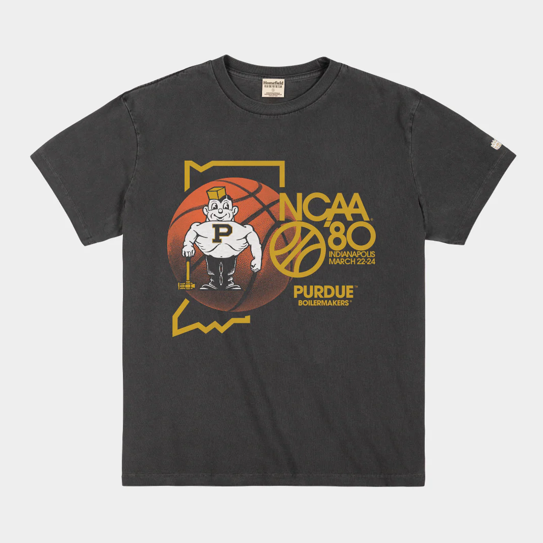 Purdue Basketball 1980 Final Four Vintage Heavyweight Tee