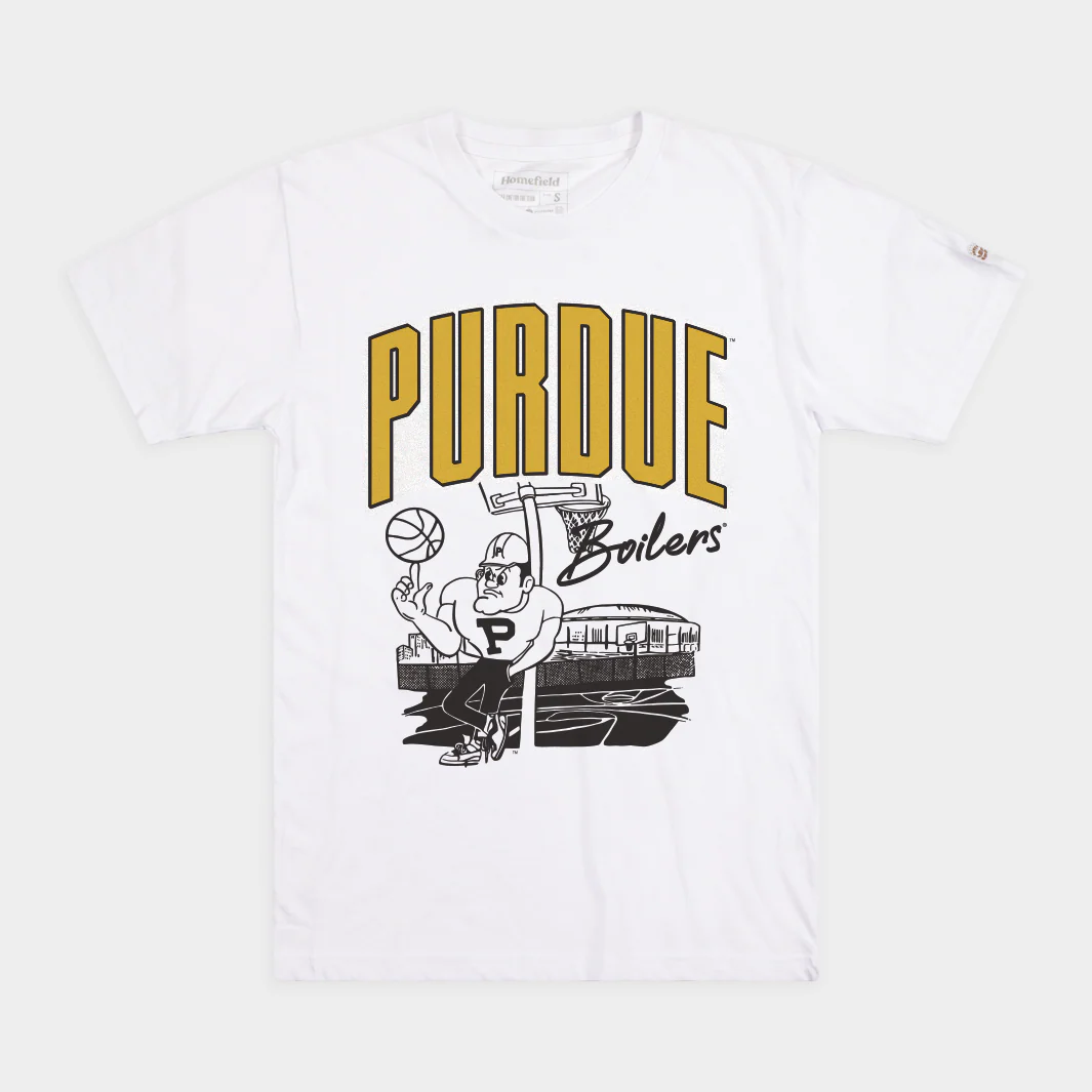 Purdue Basketball 1980s Courtside Tee