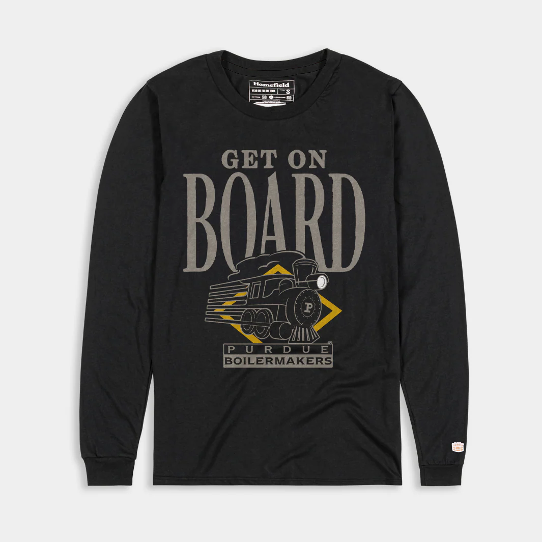 Purdue Boilermakers "Get On Board" Retro Long Sleeve