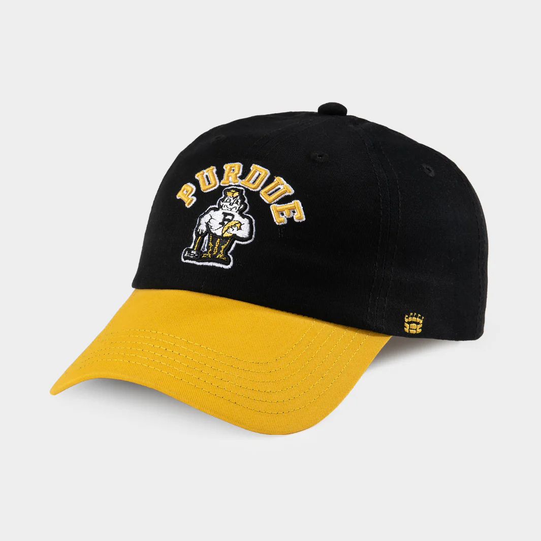 Purdue Throwback Pete Football Two-Tone Dad Hat