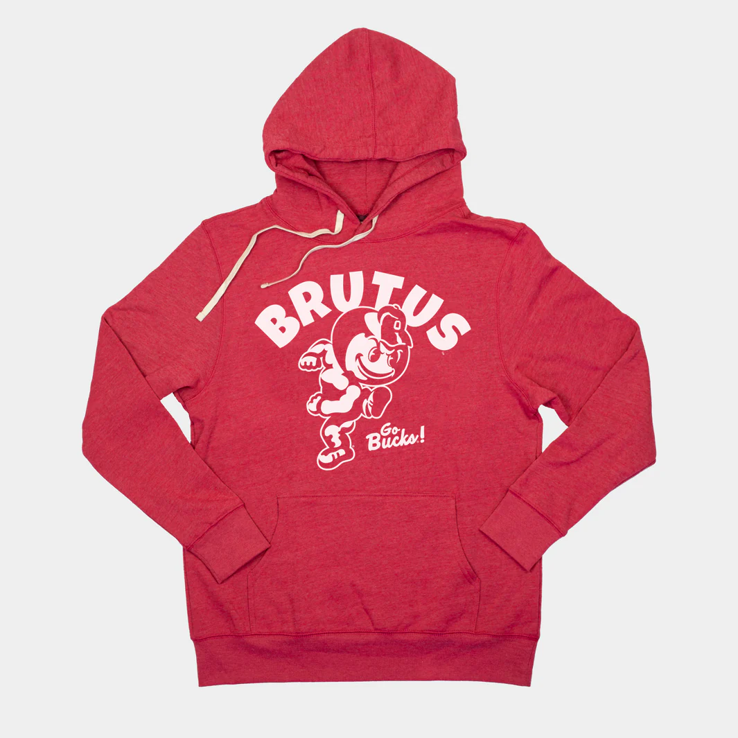 Red OSU Brutus Buckeye Hoodie